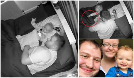 Un tată a privit imaginile de pe camera de supraveghere din dormitorul bebelușului și s-a speriat! Ce a apărut în timpul nopții