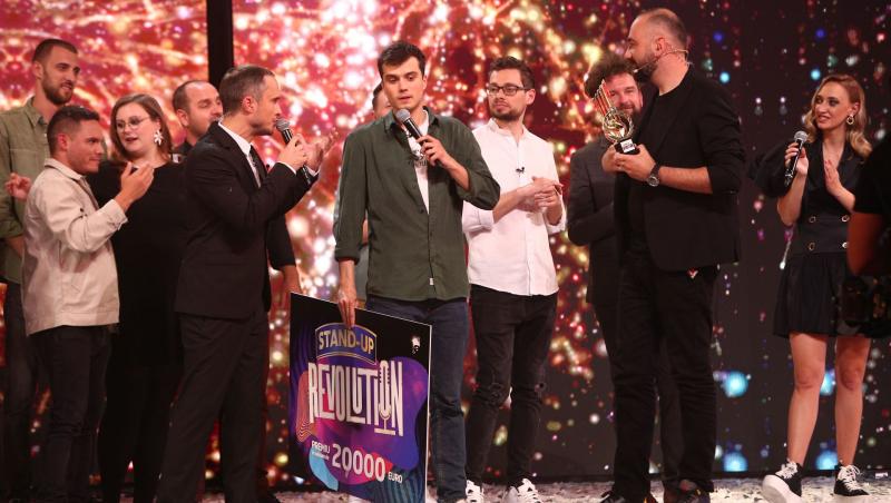 Sergiu Mirică a câștigat primul sezon Stand-Up Revolution și premiul de 20.000 de euro