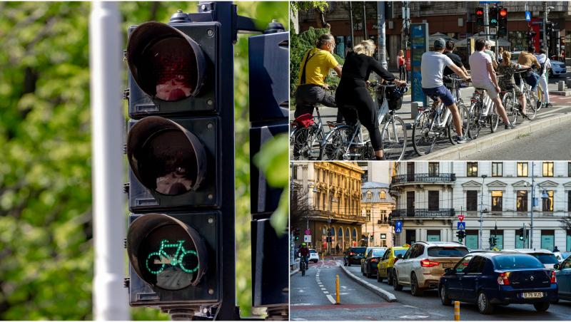 Marcajul de tip „Bike Box” vine în ajutorul bicicliștilor dar aduce și noi obligații pentru șoferi din București.