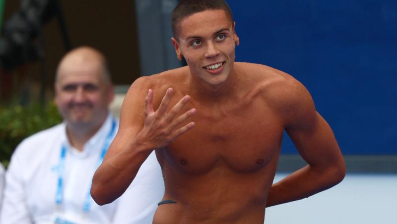 David Popovici a cucerit medalia de aur la proba de 200 de metri liber a Campionatului Mondial de înot pentru juniori de la Lima