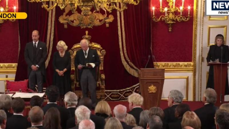 Proclamarea Regelui Charles al III-lea. Primele imagini de la evenimentul istoric din Londra - VIDEO