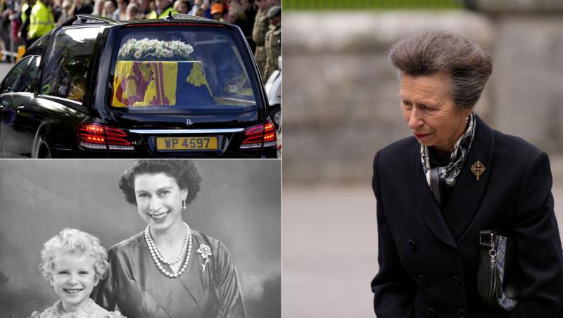 Prințesa Anne a părut cuprinsă de emoții în timp ce se afla în cortegiul funeral al mamei sale, Regina Elisabeta. Sicriul monarhului a părăsit Castelul Balmoral, locul unde Majestatea Sa a murit, în cursul zilei de duminică, 11 septembrie 2022