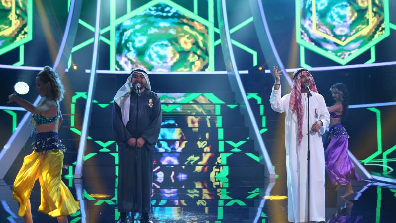 Cuza și Emi s-au transformat în Hussain Al Jassmi și au cântat în arabă în cea de-a doua ediție de Te cunosc de undeva!
