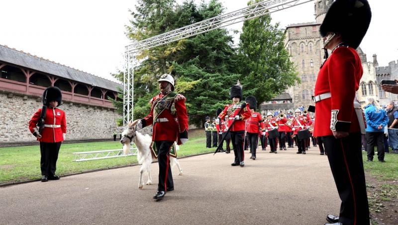 De ce o capră s-a aflat în fruntea paradei militare dedicate Reginei Elisabeta. Care este motivul