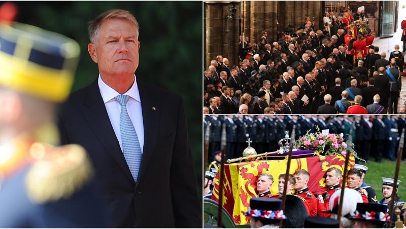 Președintele României, Klaus Iohannis, participă alături de soția sa la fineraliile Reginei Elisabeta a II-a de la Londra. Șeful statului a transmis condoleanțe Familiei Regale îndurerate.