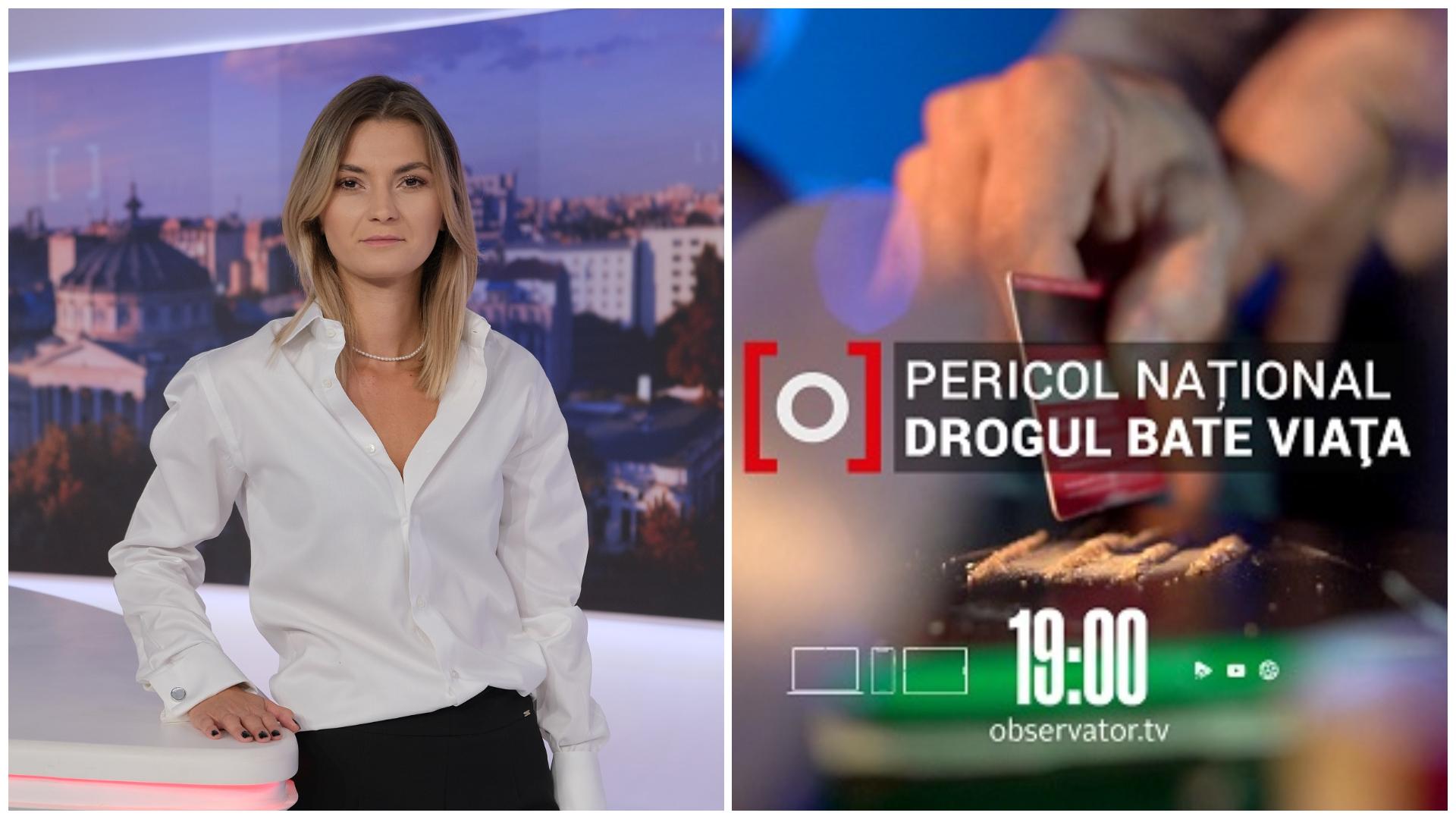 Observator Antena 1 lansează din 5 septembrie, ora 19.00, seria de reportaje Pericol național - Drogul bate viața