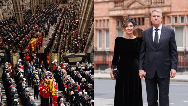 Pe 19 septembrie 2022, Klaus Iohannis și soția sa, Carmen, au participat la funeraliile Reginei Elisabeta a II-a. Prima doamnă a României a ales o rochie neagră, din catifea, care a stârnit reacții diverse. Iată cât a costat ținuta aleasă de Carmen Iohannis.