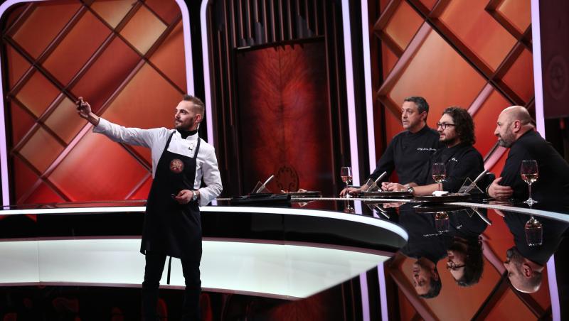 Chefi la cuțite, 21 septembrie 2022. Adrian Stroe a primit cuțitul de aur de la Chef Cătălin Scărlătescu. Ce a zis juratul