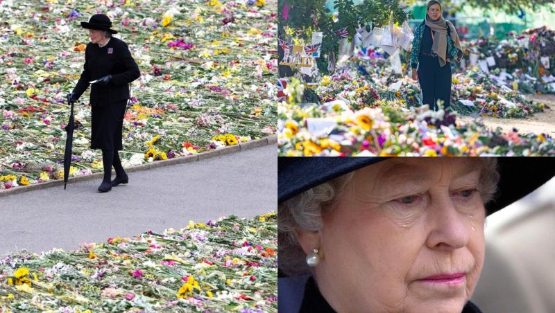 Ce se va întâmpla cu “potopul” de flori lăsat pe alei în onoarea Reginei Elisabeta a II-a.