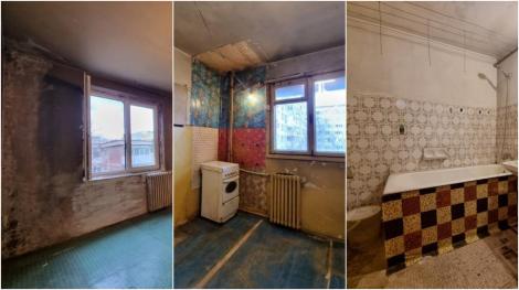 Apartament din București pus în vânzare, viral pe Facebook. Ce sumă cer proprietarii pentru locuința care arată „ca după război”