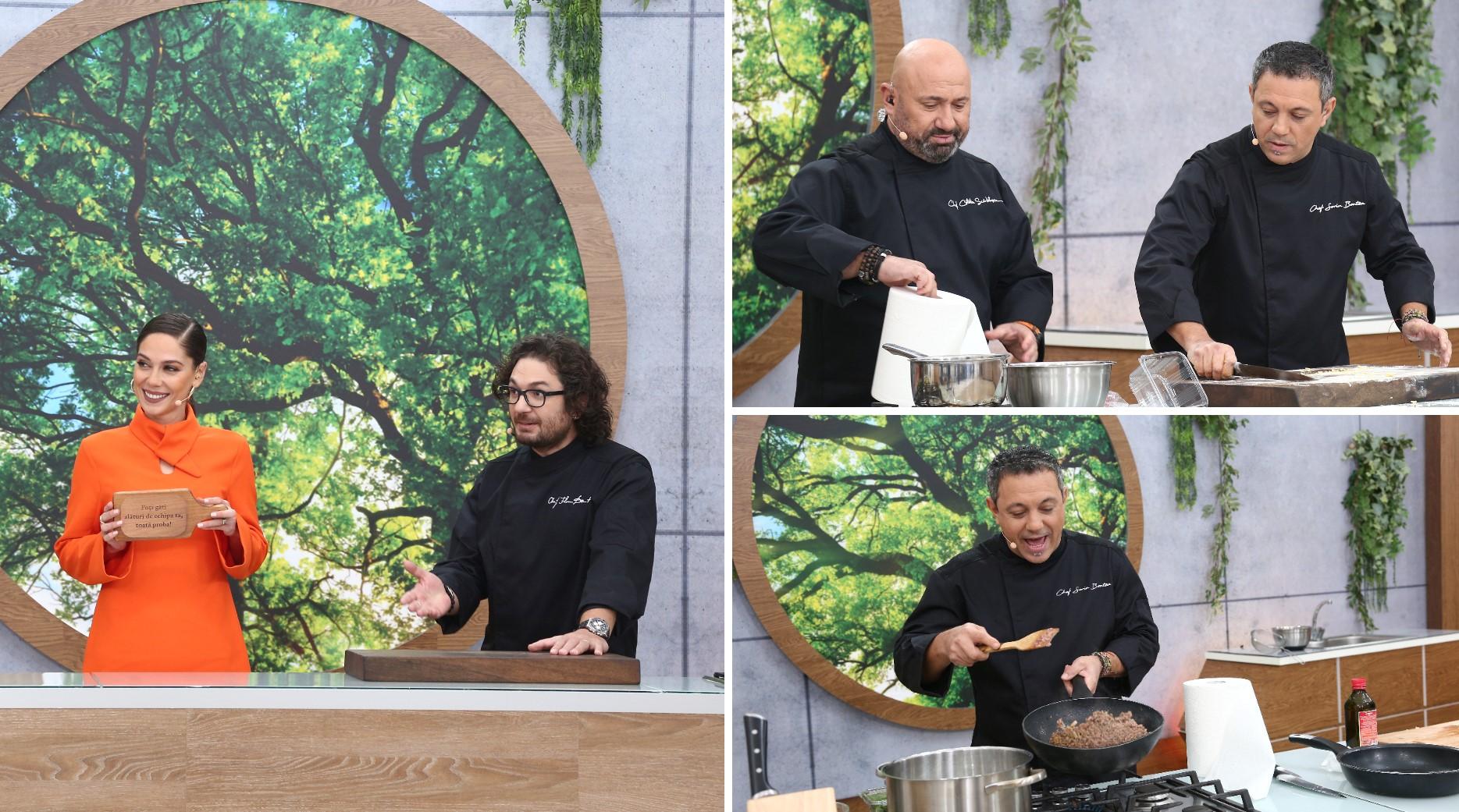 Colaj cu Irina Fodor, chef Florin Dumitrescu, chef Cătălin Scărlătescu și chef Sorin Bontea