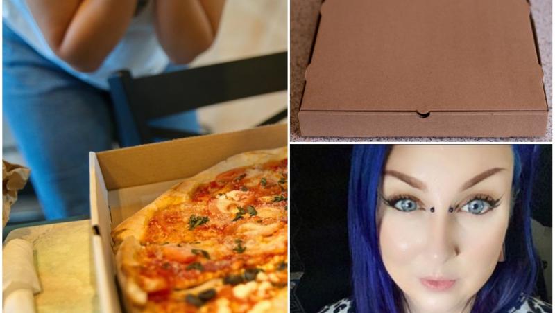 Femeia a arătat pozele cu „minunea” descoperită în cutia sa de pizza