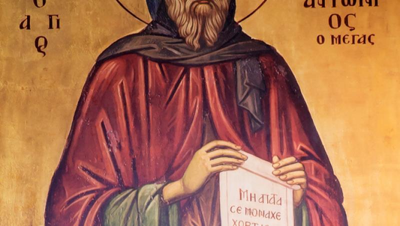 Creștinii îl serbează pe 17 ianuarie pe Sfântul Cuvios Antonie cel Mare