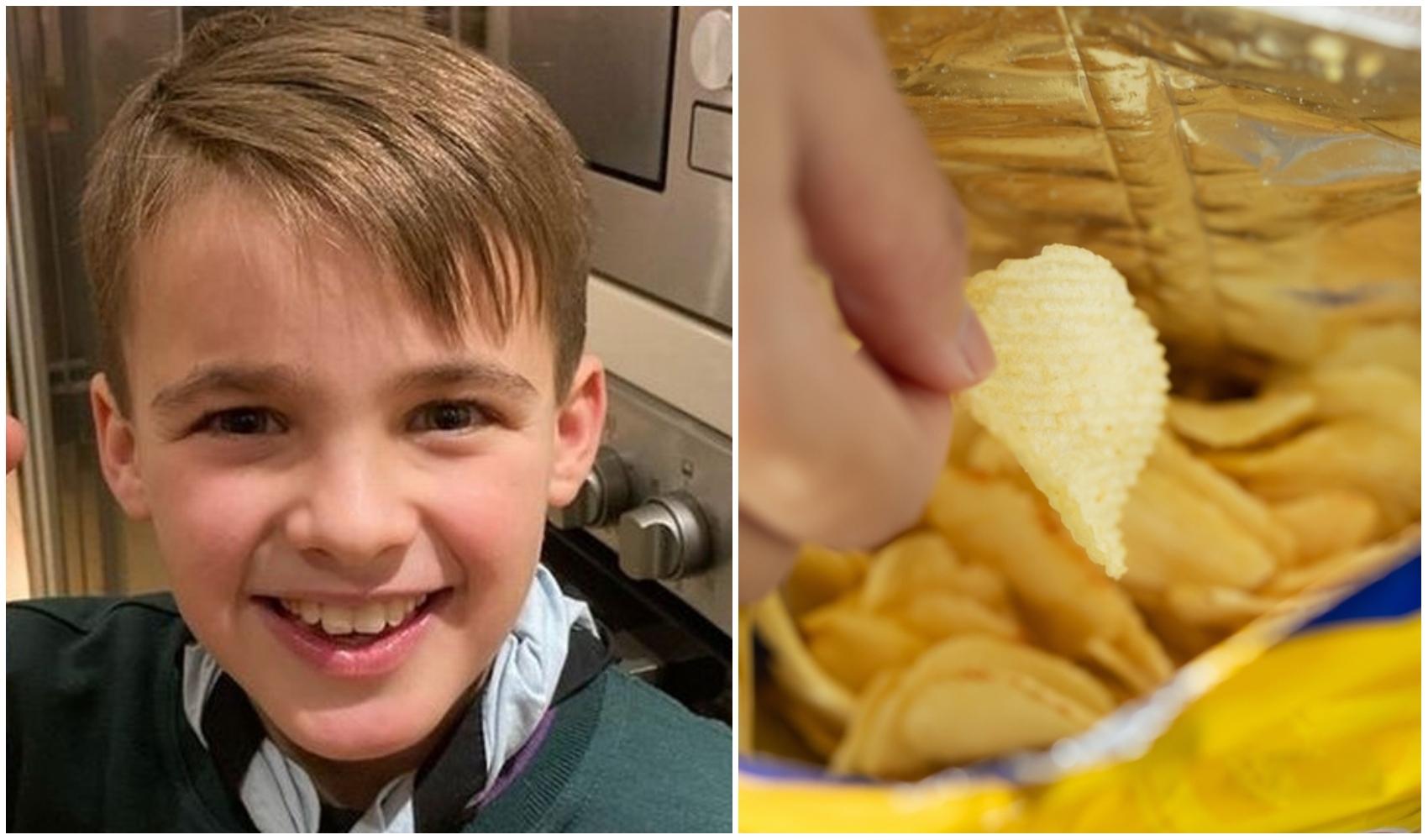Ce a descoperit un băiat de 9 ani într-o pungă de chipsuri. Imaginile cu descoperirea au devenit virale. Peste ce a dat