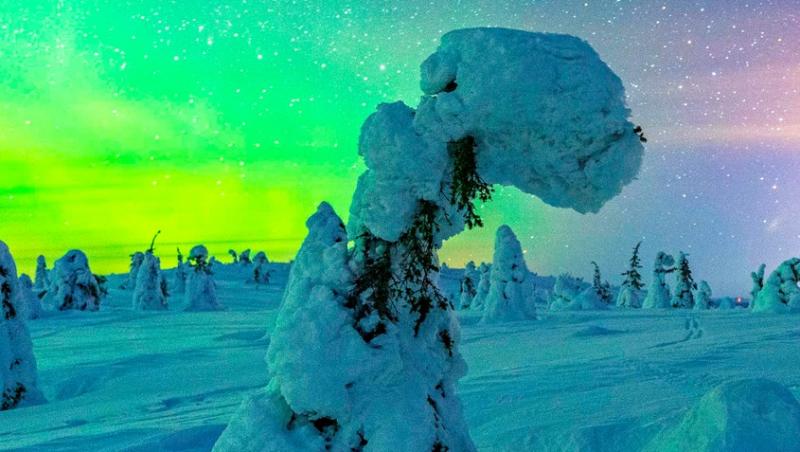 Cerul din Finlanda a făcut spectacol în culorile curcubeului. Cum a surprins o fotografă fenomenul atmosferic extrem de rar