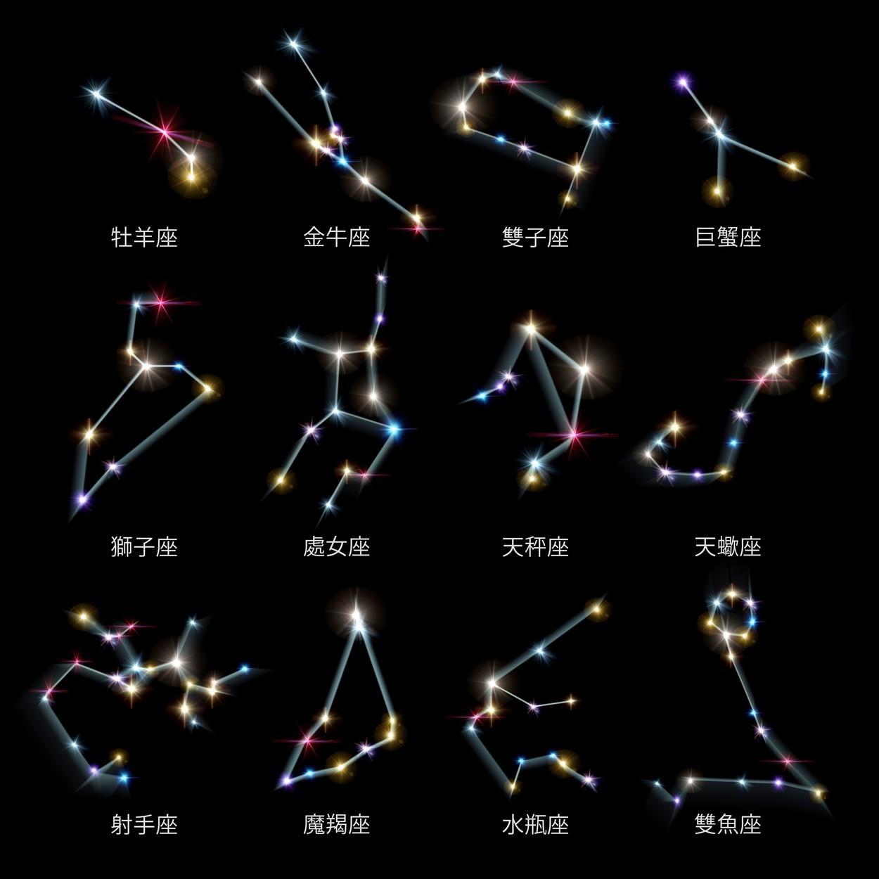 cer albastru cu harta zodiilor din horoscopul lunii februarie 2023