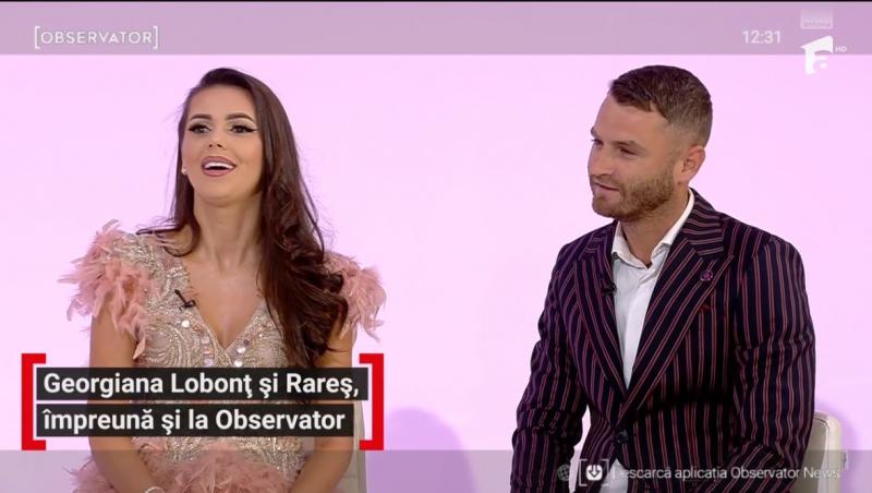 Georgiana Lobonț și Rareș Ciciovan au apărut pentru prima dată la televizor după ce au anunțat că nu mai formează un cuplu. Ce anunț au făcut cei doi la Observator.