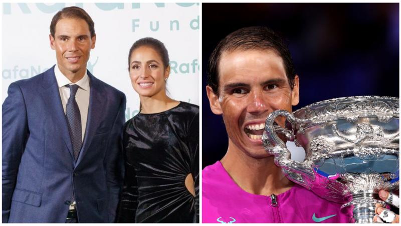 Colaj cu Rafael Nadal și soția lui