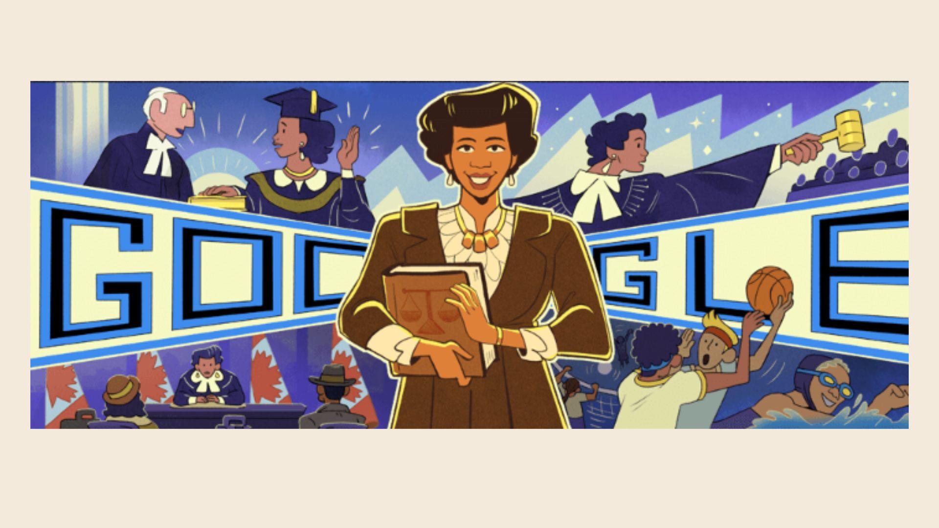 Un doodle special de la Google marchează 94 de ani de la nașterea lui Violet King Henry, prima femeie avocat de culoare din Canada