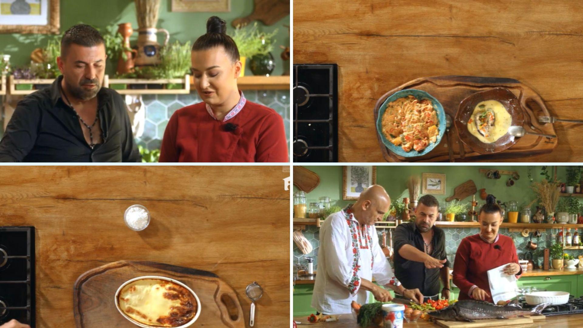 Hello Chef sezon 6, 28 octombrie 2023. Roxana Blenche, Damian Drăghici și Ionuț Galani au pregătit storceag și plăcintă dobrogeană