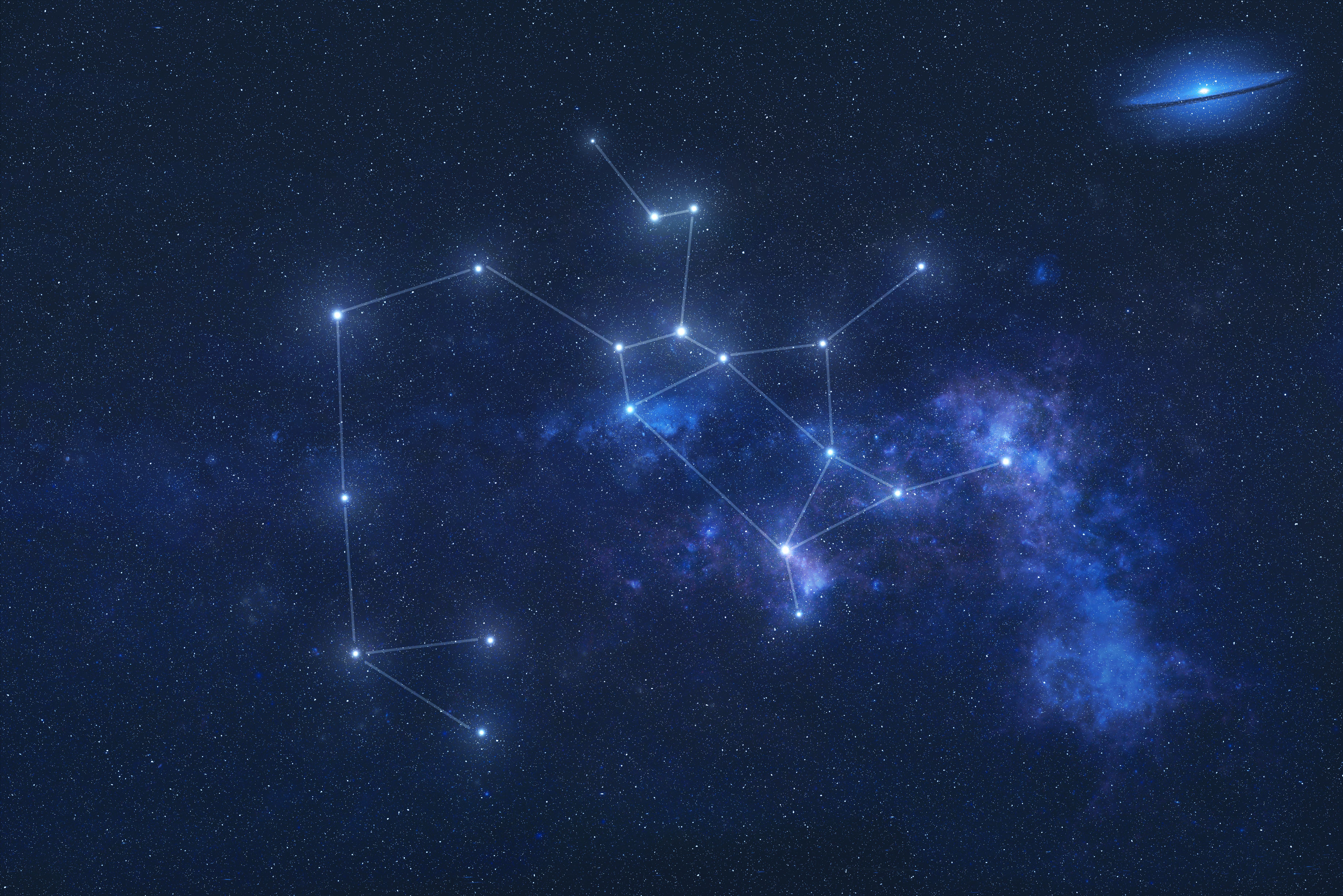 Imagine în care apare constelația zodiei Săgetător.