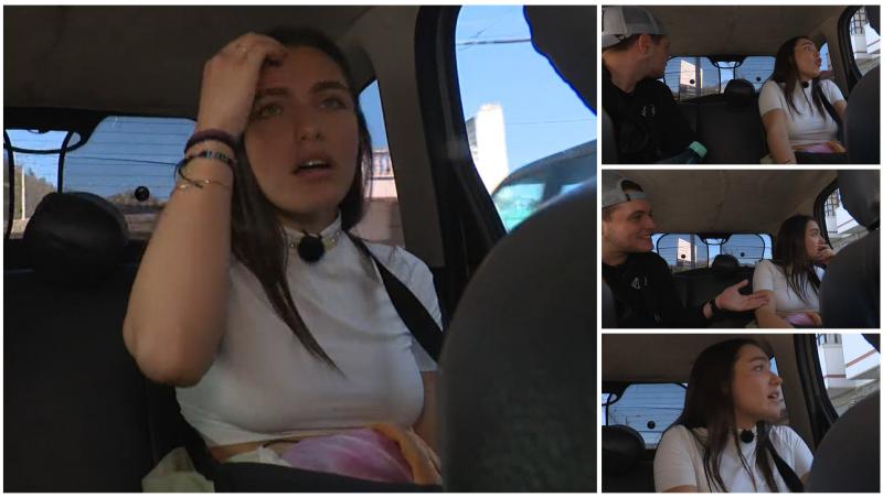 Colaj cu Alexia Eram nervoasă în mașina unui localnic alături de Aris