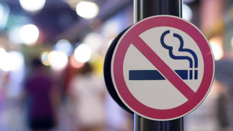 Imagine cu un semn interzis fumatului.