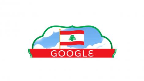 Un doodle special de la Google marchează Ziua Independenței Libanului