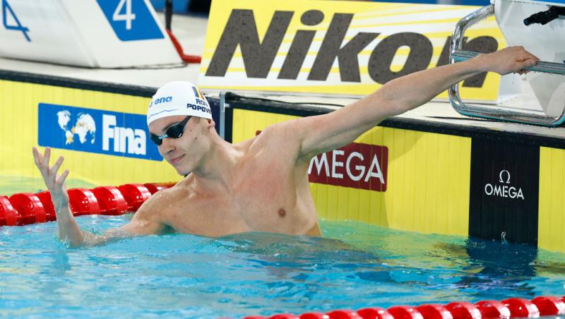 David Popovici participă la Campionatele Europene de înot în bazin scurt 2023