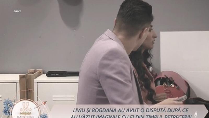 Mireasa, sezon 8. Ce s-a întâmplat între Liviu și Bogdana după ce fata s-a supărat pe logodnicul ei în live