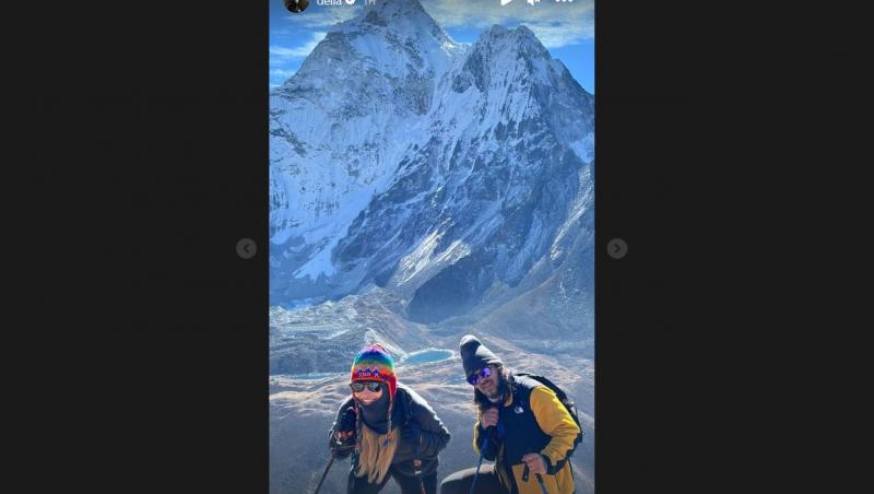 Delia a plecat în aventura vieții sale spre vârful Everest. Imagini de senzație cu artista. Cum a apărut în ziarele din Nepal