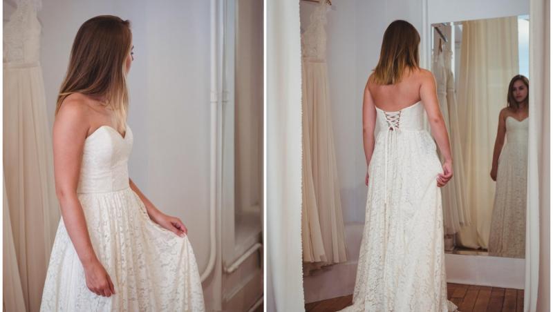 Imaginile cu tânăra în rochie de mireasă au ajuns pe internet și au devenit virale