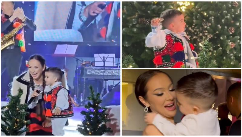 Fiul Vlăduței Lupău a făcut senzație la concertul de Crăciun al mamei sale