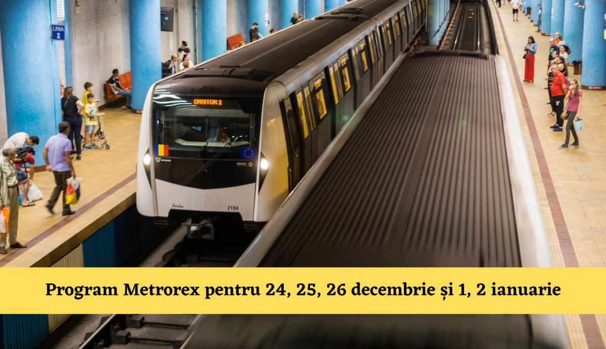 Programul Metrorex de Crăciun și Revelion. Cum circulă metroul în perioada sărbătorilor în 2023
