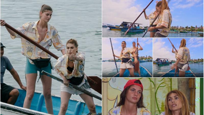 Laura și Sânziana și-au aruncat cuvinte grele în timpul probei cu barca la America Express, sezonul 6 ediția 30 din 4 decembrie 2023
