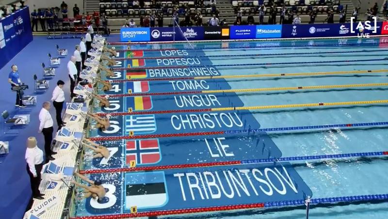 Rezultatele românilor în semifinalele Campionatelor Europene de înot în bazin scurt de joi. Competița a fost LIVE pe AntenaPLAY