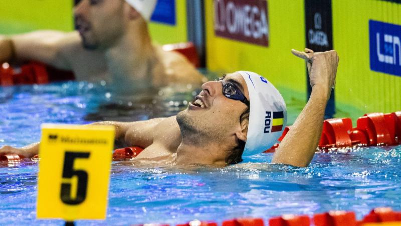 Andrei Ungur, medaliat cu bronz la proba de 100 de metri spate la CE de înot în bazin scurt