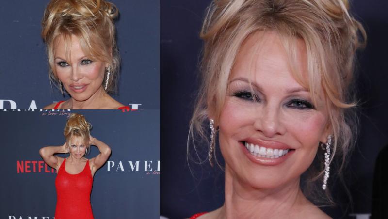 Pamela Anderson a impresionat cu apariția ei de excepție de la lansarea filmului documentar „Pamela, o poveste de dragoste”. Actrița a reinterpretat look-ul care a consacrat-o.
