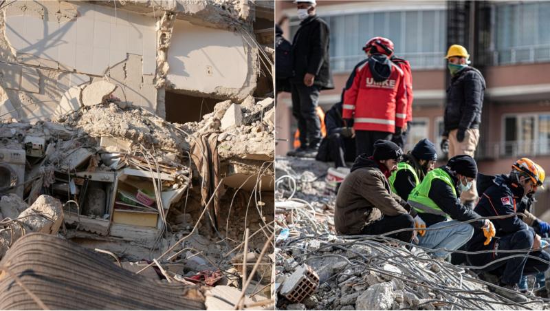 Echipajele de salvare au găsit trei supraviețuitori printre ruine, după cutremurul devastator din Turcia, printre care o bunică, o mamă și bebelușul ei