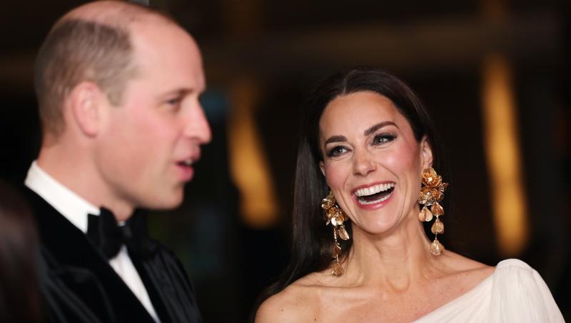 Kate Middleton, apariție sclipitoare la Premiile Bafta 2023. A purtat acceași ținută ca în 2019, dar cu cercei accesibili ca preț