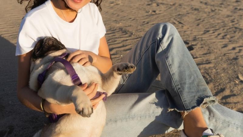 Tânăra a făcut senzație pe TikTok cu imaginile cu câinele său