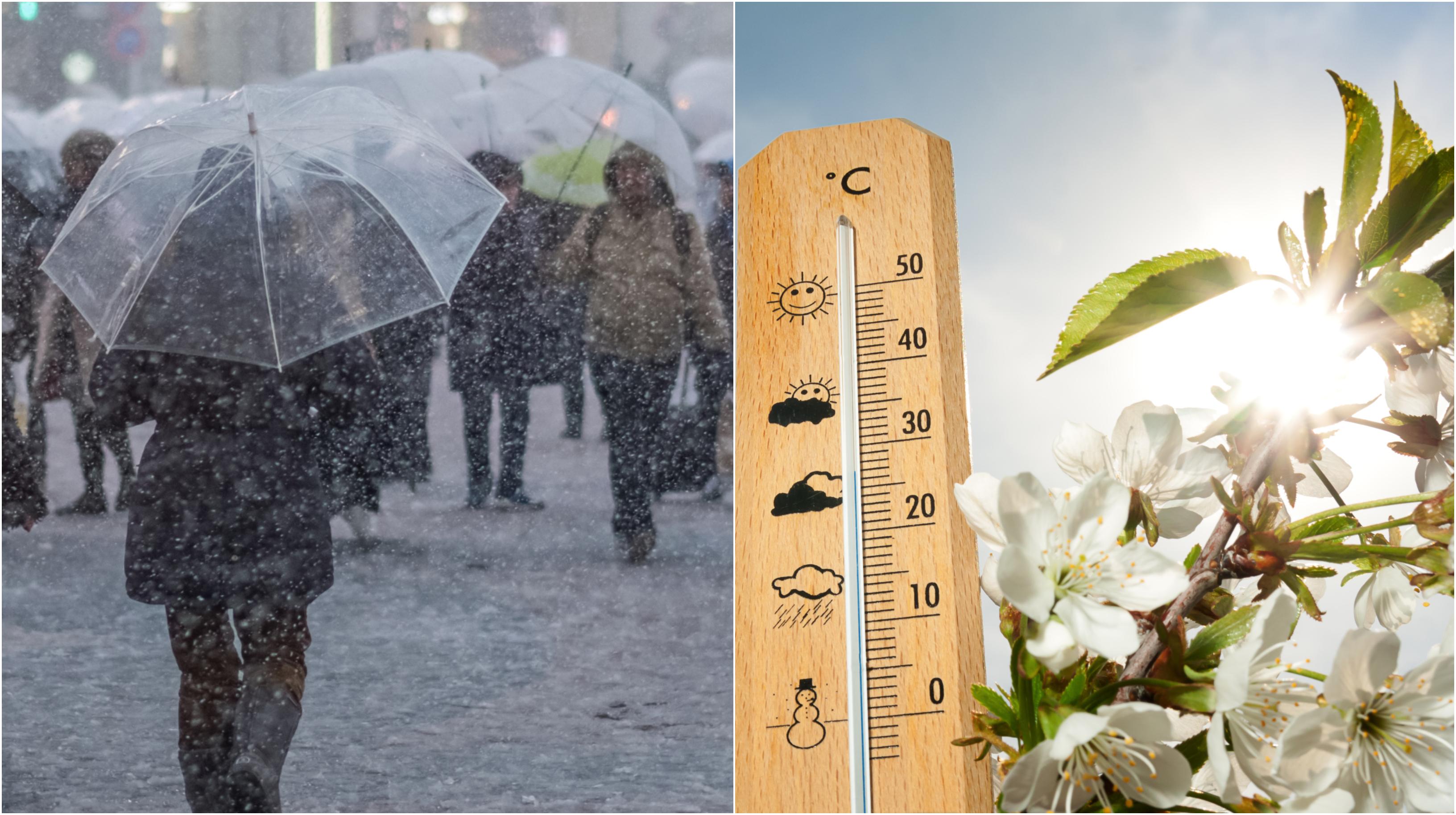 Vremea se răceste brusc, România se împarte în două! Ploi și ninsori, dar și temperaturi de 22 de grade în anumite zone