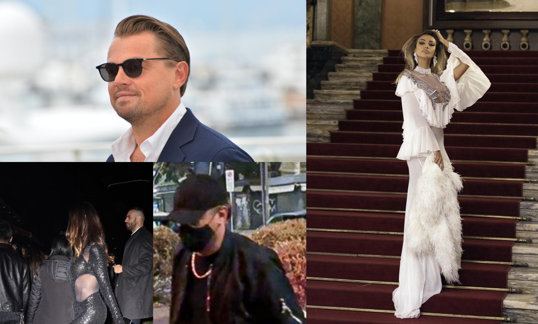 colaj foto Leonardo DiCaprio și Mădălina Ghenea împreună la o petrecere în Milano