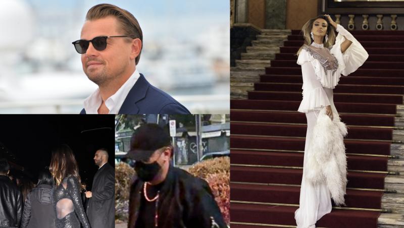 colaj foto Leonardo DiCaprio și Mădălina Ghenea împreună la o petrecere în Milano