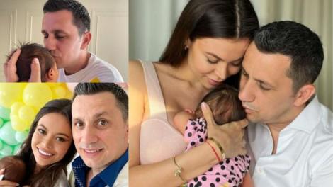 Denisa și Flick, au publicat prima imagine cu fetița lor, Eva Maria. Cum arată și cu cine seamănă fetița