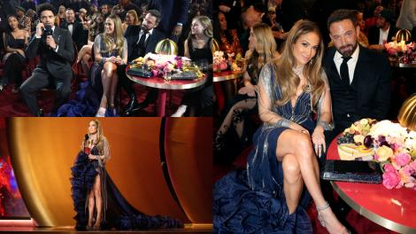Jennifer Lopez, replici acide către Ben Afleck în timpul Premiilor Grammy. Actorul, viral după ce a fost surprins încruntat