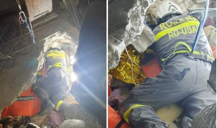 Un tânăr de 16 ani din Turcia, scos de sub dărâmături de către salvatorii din România. Au săpat un tunel timp de 20 de ore