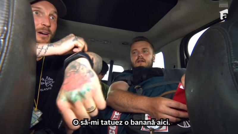 Bordea s-a ținut de cuvânt și imediat după ce au apărut imaginile în care i-a promis unui șofer în America Express că-și va tatua o banană, acesta a și pus în aplicare planul. Cum arată tatuajul.