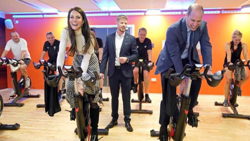 Prințul William și Kate Middleton s-au întrecut în sala de fitness. Cum au fost suprinși și cine a fost mai motivat să câștige