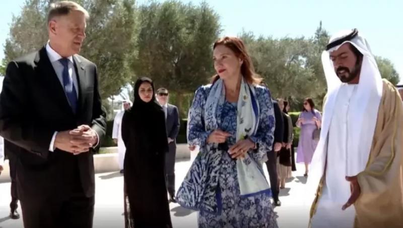 Carmen Iohannis, o nouă gafă vestimentară? Cum s-a îmbrăcat Prima Doamnă la un dineu oficial din Emiratele Arabe
